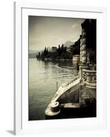 Lombardy, Lakes Region, Lake Como, Varenna, Villa Monastero, Gardens and Lakefront, Italy-Walter Bibikow-Framed Photographic Print