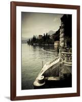 Lombardy, Lakes Region, Lake Como, Varenna, Villa Monastero, Gardens and Lakefront, Italy-Walter Bibikow-Framed Photographic Print