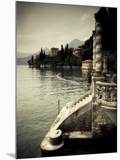 Lombardy, Lakes Region, Lake Como, Varenna, Villa Monastero, Gardens and Lakefront, Italy-Walter Bibikow-Mounted Photographic Print