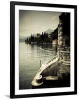 Lombardy, Lakes Region, Lake Como, Varenna, Villa Monastero, Gardens and Lakefront, Italy-Walter Bibikow-Framed Photographic Print