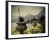 Lombardy, Lakes Region, Lake Como, Varenna, Villa Monastero, Gardens and Lakefront, Italy-Walter Bibikow-Framed Photographic Print