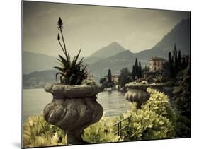 Lombardy, Lakes Region, Lake Como, Varenna, Villa Monastero, Gardens and Lakefront, Italy-Walter Bibikow-Mounted Photographic Print