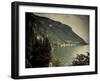 Lombardy, Lakes Region, Lake Como, Varenna, Villa Monastero, Gardens and Lakefront, Italy-Walter Bibikow-Framed Photographic Print