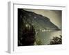 Lombardy, Lakes Region, Lake Como, Varenna, Villa Monastero, Gardens and Lakefront, Italy-Walter Bibikow-Framed Photographic Print