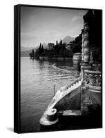 Lombardy, Lakes Region, Lake Como, Varenna, Villa Monastero, Gardens and Lakefront, Italy-Walter Bibikow-Framed Stretched Canvas