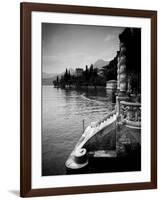 Lombardy, Lakes Region, Lake Como, Varenna, Villa Monastero, Gardens and Lakefront, Italy-Walter Bibikow-Framed Photographic Print