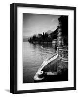 Lombardy, Lakes Region, Lake Como, Varenna, Villa Monastero, Gardens and Lakefront, Italy-Walter Bibikow-Framed Photographic Print