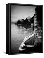 Lombardy, Lakes Region, Lake Como, Varenna, Villa Monastero, Gardens and Lakefront, Italy-Walter Bibikow-Framed Stretched Canvas