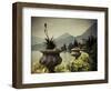 Lombardy, Lakes Region, Lake Como, Varenna, Villa Monastero, Gardens and Lakefront, Italy-Walter Bibikow-Framed Photographic Print