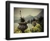 Lombardy, Lakes Region, Lake Como, Varenna, Villa Monastero, Gardens and Lakefront, Italy-Walter Bibikow-Framed Photographic Print