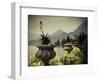 Lombardy, Lakes Region, Lake Como, Varenna, Villa Monastero, Gardens and Lakefront, Italy-Walter Bibikow-Framed Photographic Print