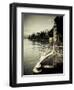 Lombardy, Lakes Region, Lake Como, Varenna, Villa Monastero, Gardens and Lakefront, Italy-Walter Bibikow-Framed Photographic Print