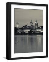 Lombardy, Mantua, Town View and Palazzo Ducale from Lago Inferiore, Italy-Walter Bibikow-Framed Photographic Print