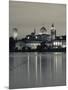 Lombardy, Mantua, Town View and Palazzo Ducale from Lago Inferiore, Italy-Walter Bibikow-Mounted Photographic Print