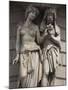 Lombardy, Milan, Building Sculpture, Piazza Cavour, Italy-Walter Bibikow-Mounted Photographic Print