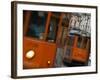 Lombardy, Milan, Piazza Cordusio, Trams, Italy-Walter Bibikow-Framed Photographic Print