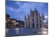 Lombardy, Milan, Piazza Del Duomo, Duomo, Cathedral, Dawn, Italy-Walter Bibikow-Mounted Photographic Print