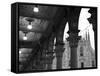 Lombardy, Milan, Piazza Del Duomo, Duomo, Cathedral, Dawn, Italy-Walter Bibikow-Framed Stretched Canvas