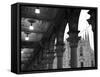 Lombardy, Milan, Piazza Del Duomo, Duomo, Cathedral, Dawn, Italy-Walter Bibikow-Framed Stretched Canvas