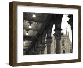 Lombardy, Milan, Piazza Del Duomo, Duomo, Cathedral, Dawn, Italy-Walter Bibikow-Framed Photographic Print