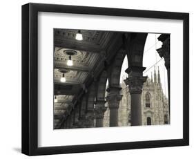 Lombardy, Milan, Piazza Del Duomo, Duomo, Cathedral, Dawn, Italy-Walter Bibikow-Framed Photographic Print