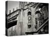 Lombardy, Milan, Piazza Duomo, Duomo Cathedral, Roof Detail, Italy-Walter Bibikow-Stretched Canvas