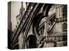 Lombardy, Milan, Piazza Duomo, Duomo Cathedral, Roof Detail, Italy-Walter Bibikow-Stretched Canvas