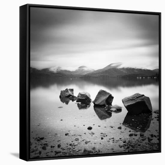 Lomond Rocks-Nina Papiorek-Framed Stretched Canvas