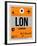 LON London Luggage Tag 1-NaxArt-Framed Art Print