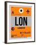 LON London Luggage Tag 1-NaxArt-Framed Art Print