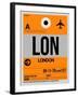 LON London Luggage Tag 1-NaxArt-Framed Art Print