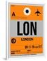 LON London Luggage Tag 1-NaxArt-Framed Art Print