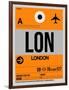 LON London Luggage Tag 1-NaxArt-Framed Art Print