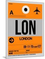 LON London Luggage Tag 1-NaxArt-Mounted Art Print