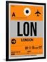 LON London Luggage Tag 1-NaxArt-Framed Art Print