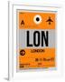 LON London Luggage Tag 1-NaxArt-Framed Art Print