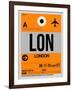 LON London Luggage Tag 1-NaxArt-Framed Art Print