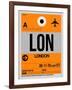 LON London Luggage Tag 1-NaxArt-Framed Art Print