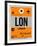 LON London Luggage Tag 1-NaxArt-Framed Art Print