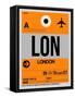 LON London Luggage Tag 1-NaxArt-Framed Stretched Canvas