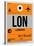 LON London Luggage Tag 1-NaxArt-Stretched Canvas