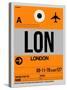 LON London Luggage Tag 1-NaxArt-Stretched Canvas