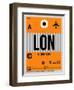 LON London Luggage Tag 1-NaxArt-Framed Art Print