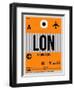 LON London Luggage Tag 1-NaxArt-Framed Art Print