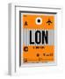 LON London Luggage Tag 1-NaxArt-Framed Art Print