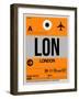 LON London Luggage Tag 1-NaxArt-Framed Art Print