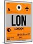 LON London Luggage Tag 1-NaxArt-Mounted Art Print