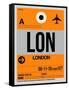 LON London Luggage Tag 1-NaxArt-Framed Stretched Canvas