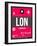 LON London Luggage Tag 2-NaxArt-Framed Art Print