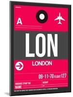 LON London Luggage Tag 2-NaxArt-Mounted Art Print